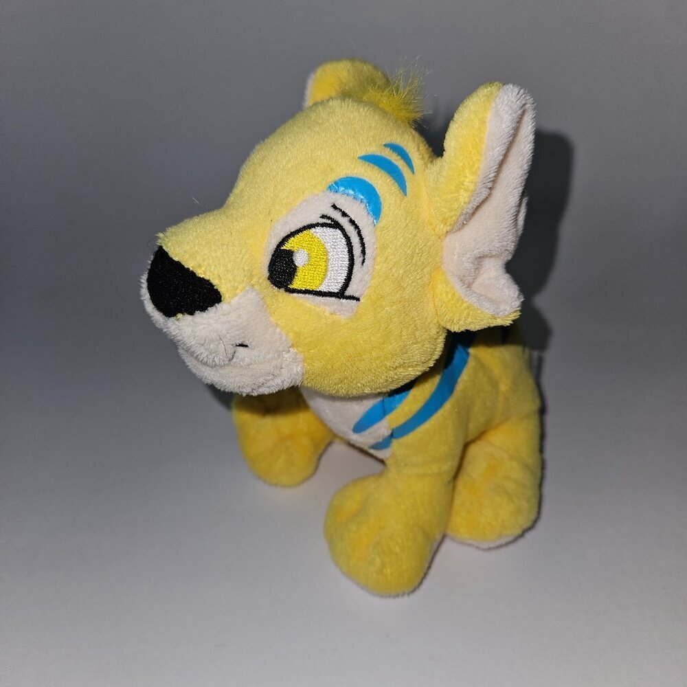 Neopets Kougra Yellow Blue Tiger Plush Small 6" Stuffed Animal Toy 2008